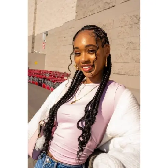 Slayyy Pre-Stretched Braids 1B Shadow Hair Extensions - 3oz image {4}
