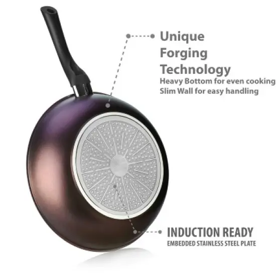 TECHEF Art - 12" Nonstick Wok/Stir-Fry Pan image {3}