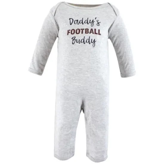 Hudson Baby Infant Boys Cotton Coveralls, Touch Down image {3}