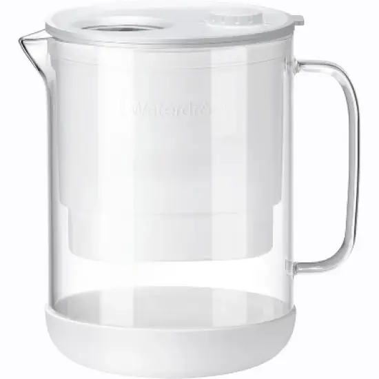 Waterdrop Glass Water Filter Pitcher with 1 Filter, White image {8}