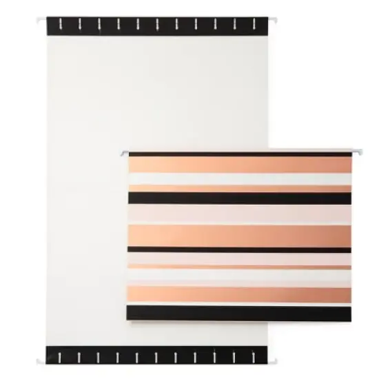 Paper Junkie 12 Pack Decorative Hanging File Folders, Letter Size, 1/5 Cut Tabs, Rose Gold Foil Stripes (9.5 x 11.5 In) image {5}
