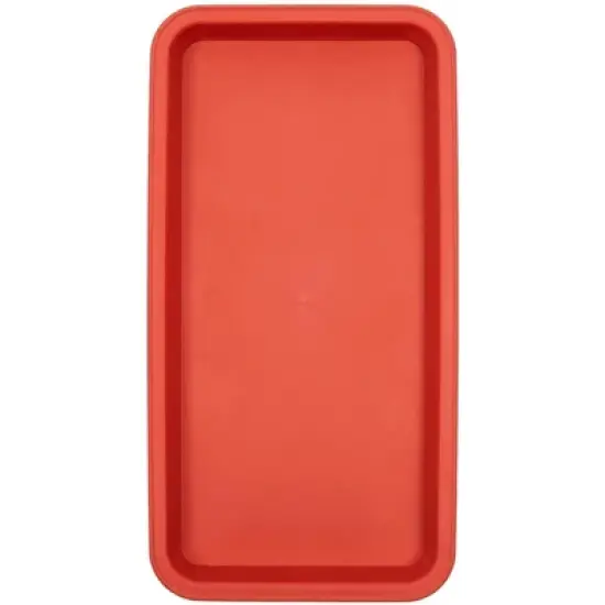 Juvale 8 Pack Plastic Plant Drip Trays for Pots, Rectangular Saucer Pans for Planters and Water Drainage, Indoors, Outdoors, Terracotta Red, 6.5x12 in image {5}