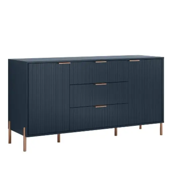 Festivo 5pc Modern Elegance Bedremm Chest and 2 Dressers and 3 Drawer Nightstands Set image {6}