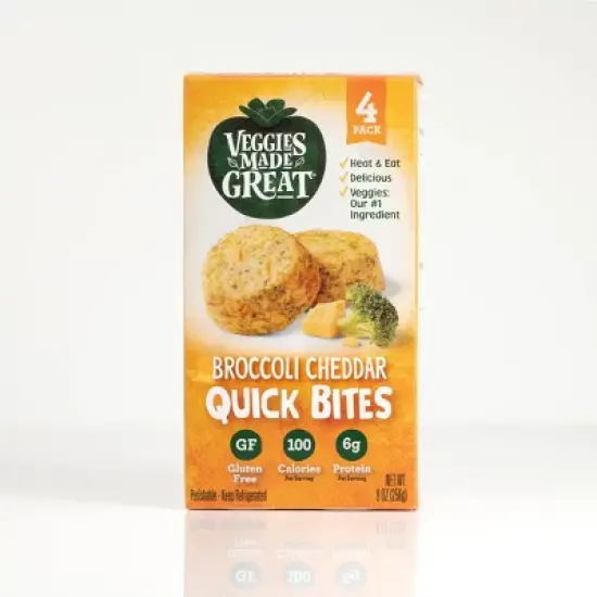 Veggies Made Great Broccoli Cheddar Quick Bites - 9oz/4ct image {3}