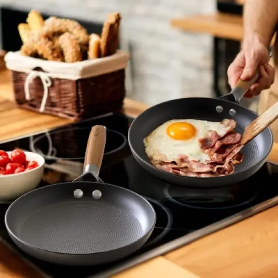 Frying Pan - 12inch Non Stick Frying Pan Honeycomb Cast Iron Skillets, Large Frying Pans Nonstick Dishwasher Safe, Oven Safe Kitchen Pans for Cooking image {2}