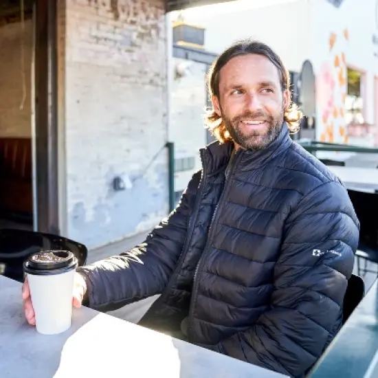 Alpine Swiss Niko Mens Down Alternative Jacket Puffer Coat Packable Warm Insulation & Lightweight image {3}