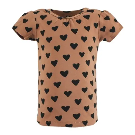 Hudson Baby Infant and Toddler Girl Short Sleeve T-Shirts, Cinnamon Pink Prints image {4}