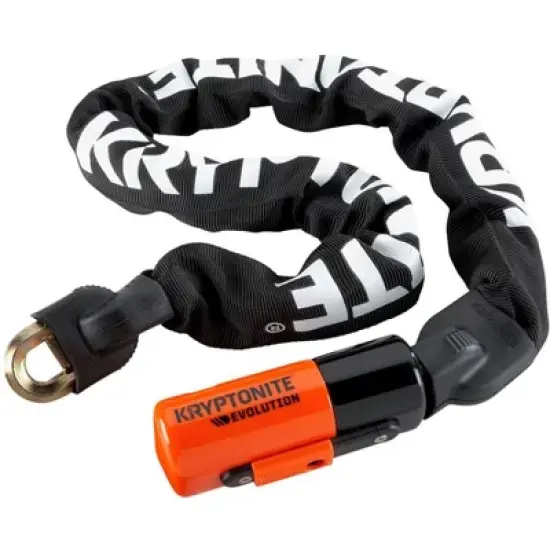 Kryptonite 1090 Evolution Series 4 Chain Lock Keyed 10mm x 90cm End Link Design image {1}