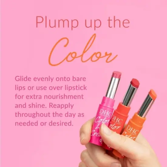 DHC Color Lip Cream Moisturizing Balm - Pink - 0.05oz image {8}