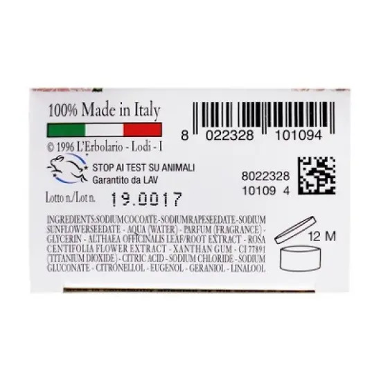 L'Erbolario Rose Perfumed Bar Soap - Beauty Bar Soap - 3.5 oz image {3}