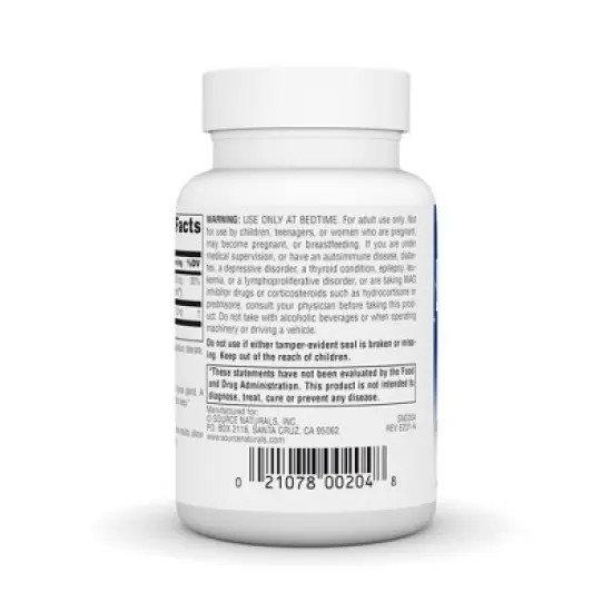 Melatonin 2.5mg Sublingual-Peppermint by Source Naturals, Inc.  -  240 Lozenge image {2}