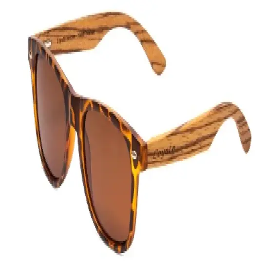Coyote Woodie Polarized Sun OR Bi-Focal Sunglasses in Black Tortoise image {4}