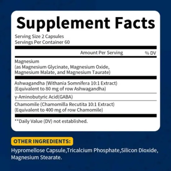 B Beworth High Absorption Magnesium Glycinate Supplements, Supports Muscle Relaxation, Bone Heart and Nerve Health, 120ct image {1}
