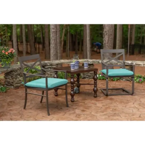 Casual Cushion Solid Sunbrella Fabric 2-Piece Indoor/Outdoor Seat Pad Cushion image {1}