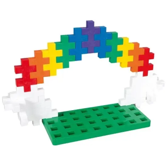 Plus-Plus BIG Learn to Build - Toddler Building STEM Toy - Basic Color Mix image {1}