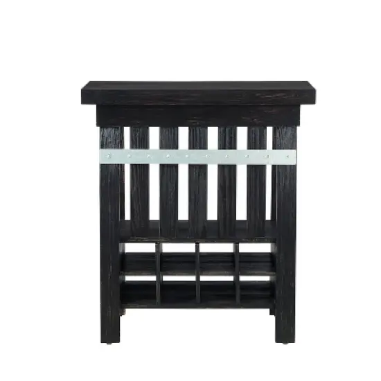 Barley Beer/Wine Cabinet Dark Pine - Powell Company image {3}
