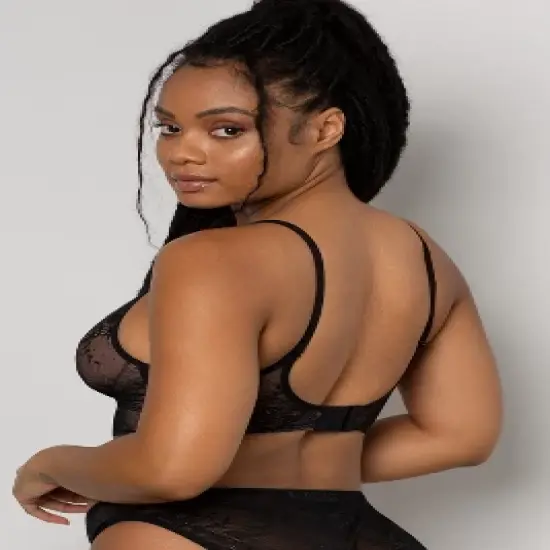 Smart & Sexy Womens Smooth Lace Longline Bralette image {2}