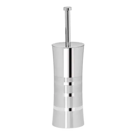 Toilet Brush and Holder Set Stainless Steel - Bath Bliss image {1}