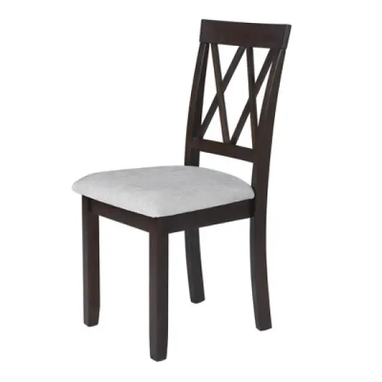 Foldable Dining Table Set for Small Space, 5 Pcs Set Farmhouse Style, Small Kitchen Table Set with Drop Leaf and 4 Dining Upholstered Chairs, Black image {14}