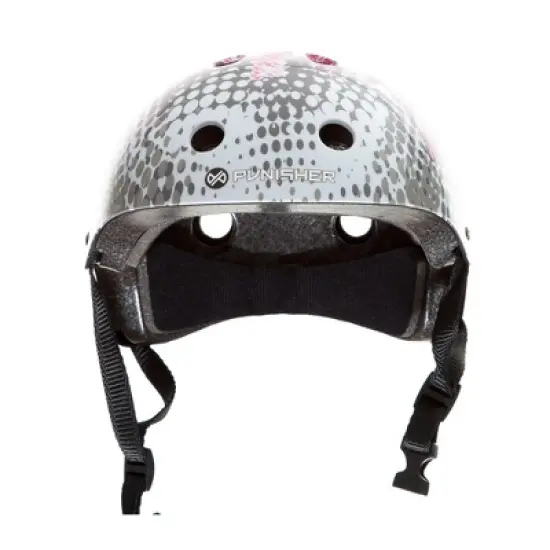 Punisher Skateboards Voodoo 31-Inch Skateboard With Helmet Combo, Grey image {2}