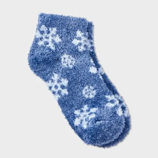 Women's Snowflake Cozy Low Cut Socks - Auden&trade; 4-10 image {4}