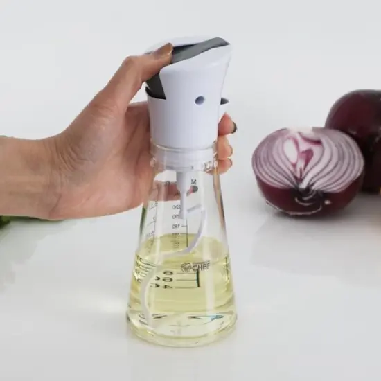 COMMERCIAL CHEF Salad Dressing Mixer for Homemade Salad Dressings, Dressing Bottle with Button to Mix, Dressing Container with Pour Spouts image {2}