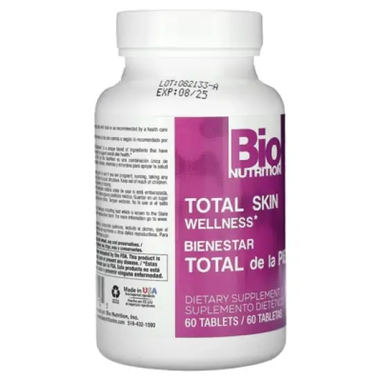 Bio Nutrition Total Skin Wellness, 60 Tablets image {3}