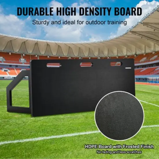 VEVOR Soccer Rebounder Board, 45"X18" Portable Soccer Wall with 2 Angles Rebound, Foldable HDPE Kickback Rebound Board, Soccer Training Equipment image {4}