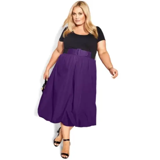 Women's Plus Size Paris Days Dress - petunia | CITY CHIC image {4}