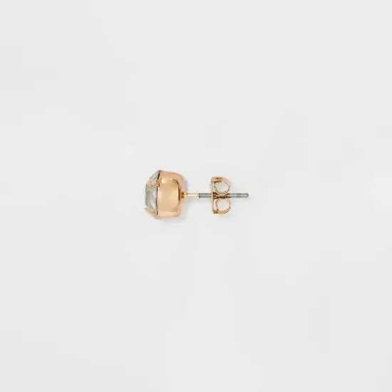 Pearl & Rhinestone Cubic Zirconia Stud Earring Set 18pc - Wild Fable&trade; White image {1}