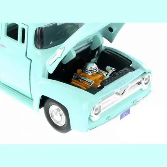 1955 Ford F-100 Pickup Truck Light Green 1/24 Diecast Model Car by Motormax image {2}