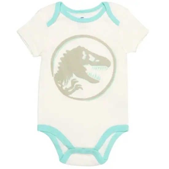 Jurassic World Jurassic World Dinosaur Baby 4 Pack Bodysuits Newborn to Infant  image {6}