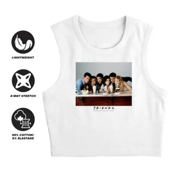 Women's Milkshake Sleeveless Crop Top Tank image {2}