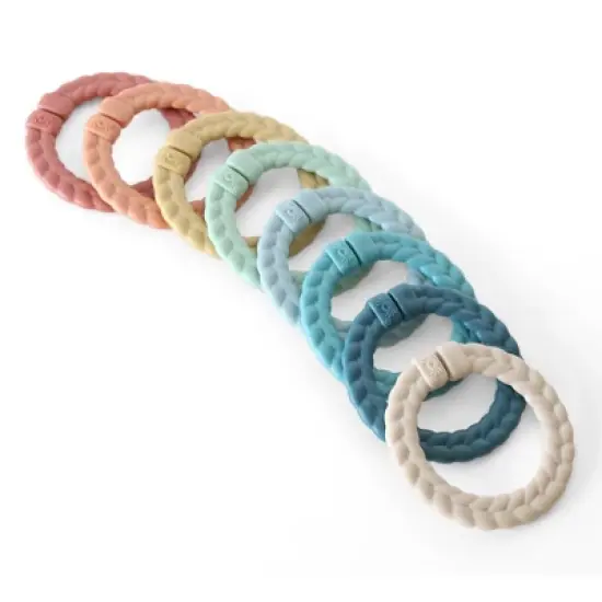 Itzy Ritzy Rings Linking Ring Set - Rainbow - 8ct image {4}