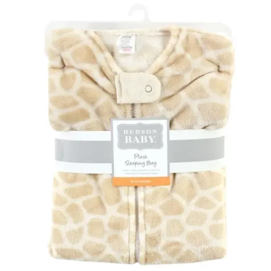 Hudson Baby Unisex Baby Plush Sleeveless Sleeping Bag, Sack, Blanket, Giraffe image {1}