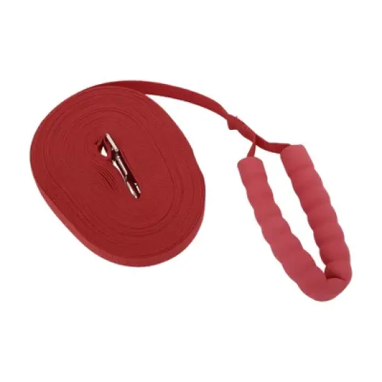 Unique Bargains Training Dog Leash with Foam Handle Leash 49.2ft Red 1 Pc image {6}