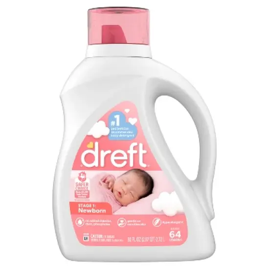 Dreft Liquid Newborn Laundry Detergent - 92 fl oz image {6}