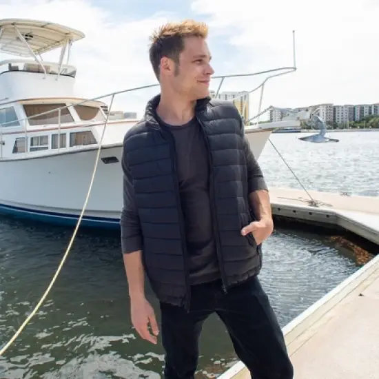 Alpine Swiss Clark Mens Lightweight Down Alternative Vest Jacket image {4}