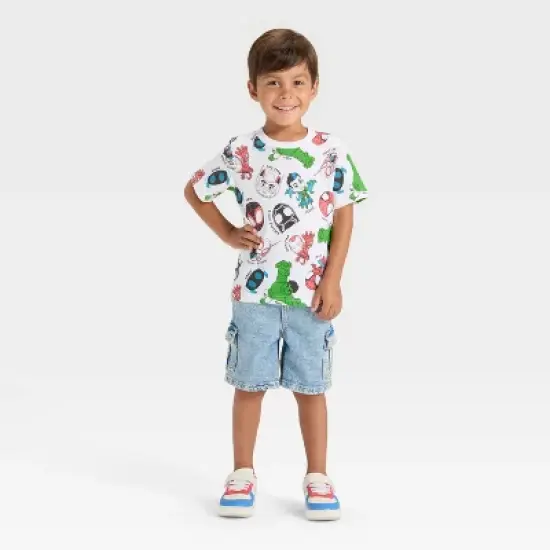 Toddler Boys' Marvel Short Sleeve T-Shirt - White image {3}