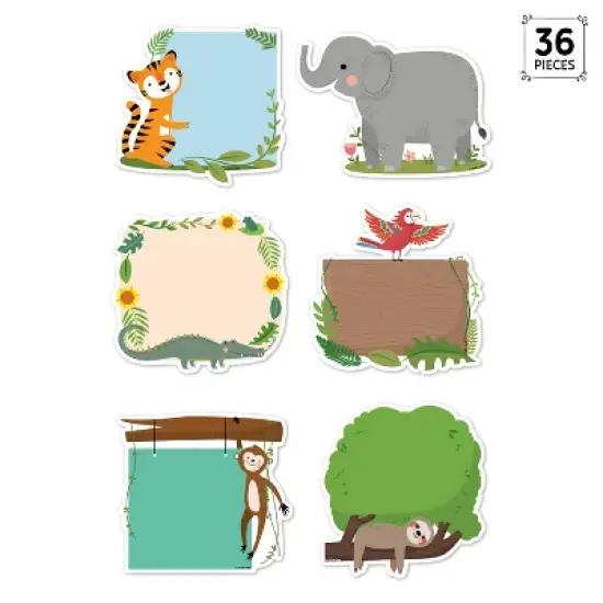 Creative Teaching Press&reg; Jungle Friends 6" Designer Cut-Outs, Pack of 36 image {1}