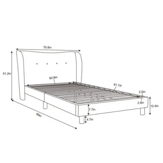 Kessler Bed in Cream Faux Shearling - Threshold&trade; designed with Studio McGee image {8}