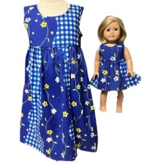 Doll Clothes Superstore Size 6 Matching Girl And Doll Sleeveless Dresses image {1}