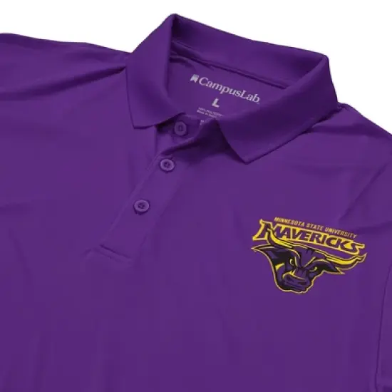 Men's Minnesota State University Mankato Adult Polo Left Chest Logo image {3}