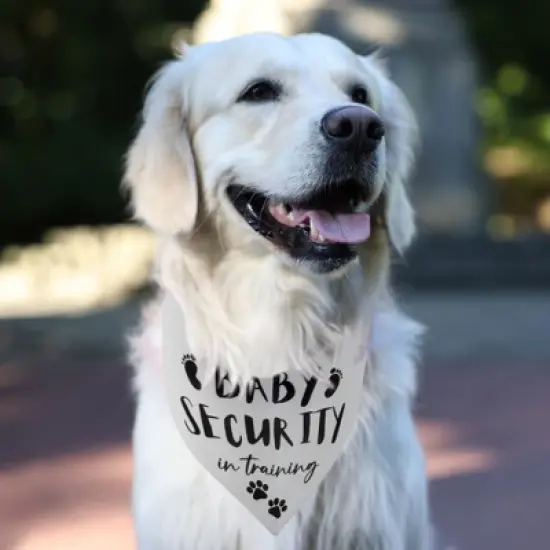 Unique Bargains Dog Bandana White 1 Pc image {2}