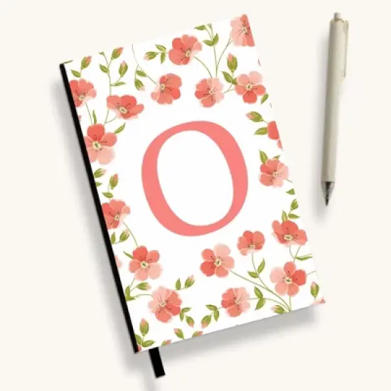 Personalization Mall Flowery Initial Personalized Journal image {15}