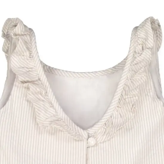 Hope & Henry Girl's Organic Cotton Ruffle Collar Low Back Dress, Infant image {2}