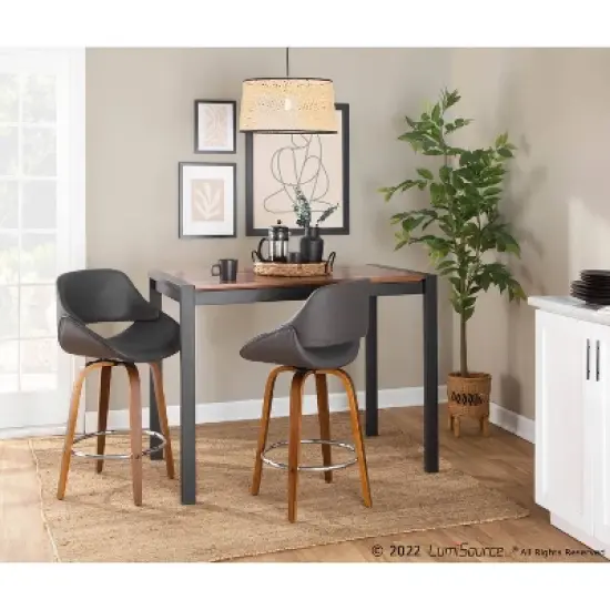 Set of 2 Fabrico Height Barstools - LumiSource
 image {8}