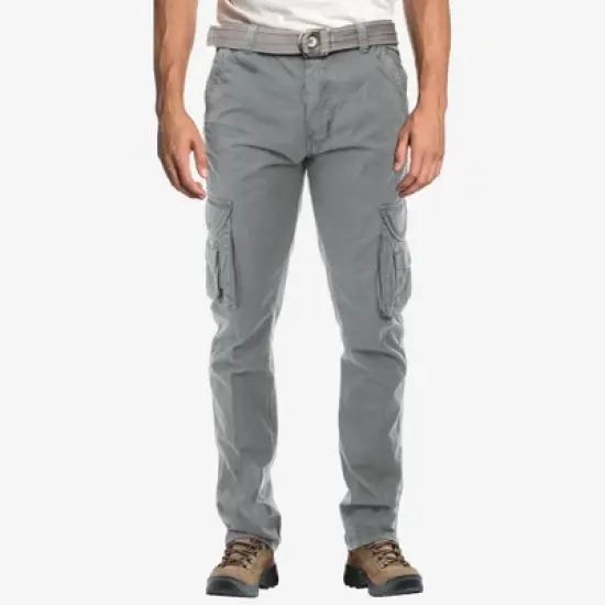 X RAY Men's Belted Classic Fit Cargo Pants image {12}