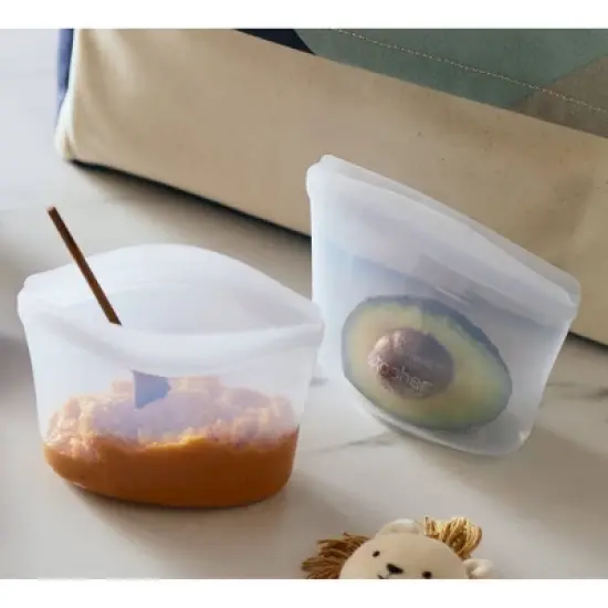 stasher Starter Kit Reusable Food Storage Bags - Clear - 10pk image {2}