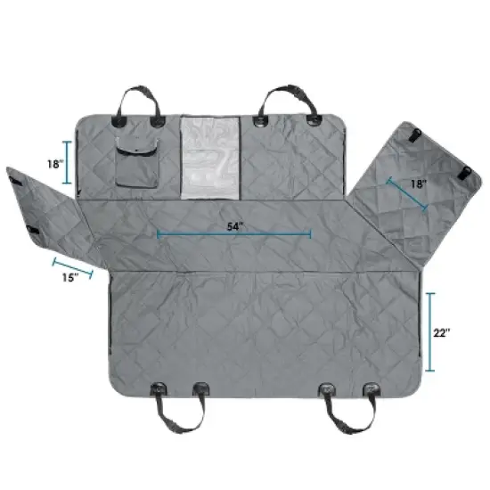 PAWBEE Dog Car Seat Covers - Nonslip Scratchproof Dog Car Seat Cover for Pets - Waterproof Pet Hammock with Front Mesh Window for car, SUV, Truck image {1}